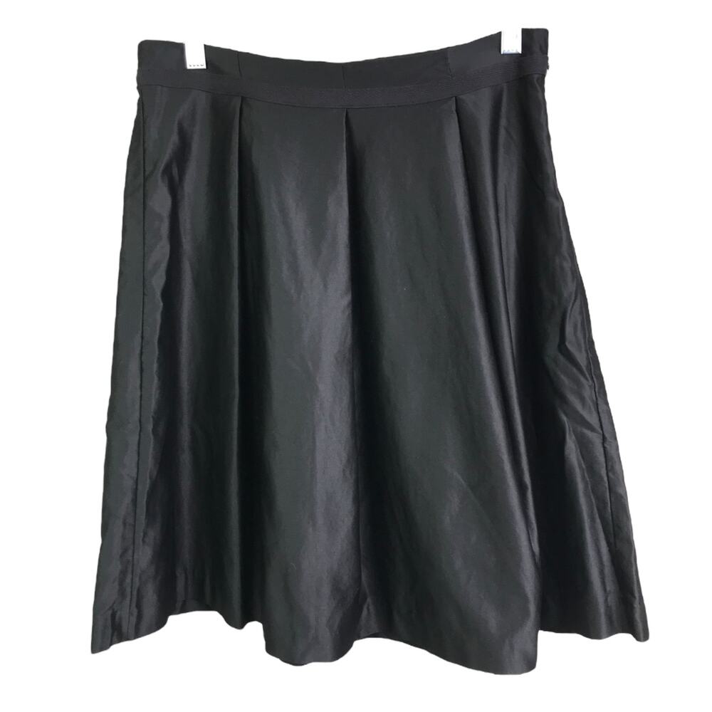 Mossimo Skirt Womens Size 2 Black Pleated Waistband Ribbon‎ Side Zip NWT